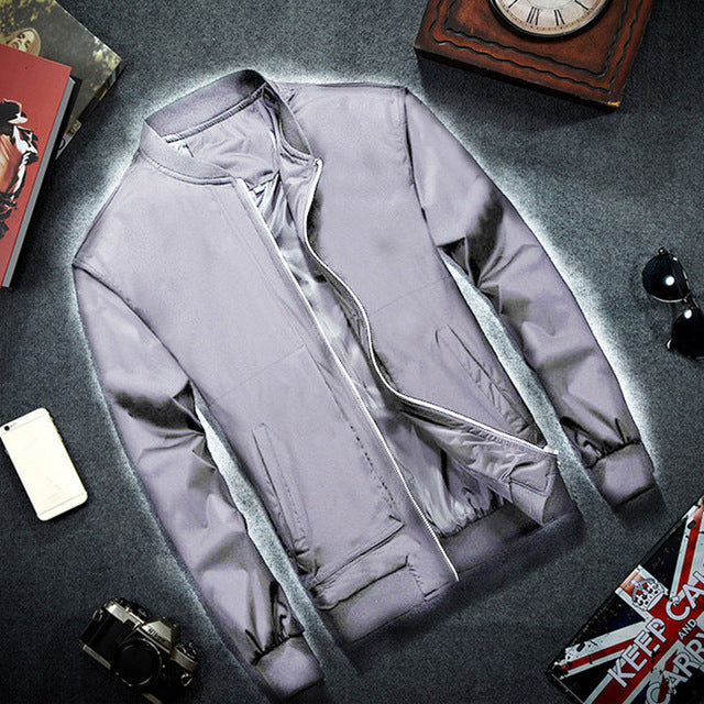 MRMT 2019 Brand Mens Bomber Jacket Thin Men Baseball Jackets Coat Solid Color Casual Jacket Overcoat For Male Clothing