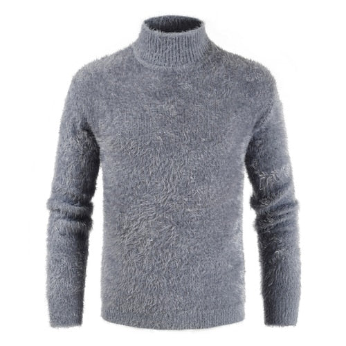 AKSR Men's Turtleneck Knitted Sweater Cashmere Wool Winter Sweater Men 2019 Turtleneck Pullover Man Swetry Pull Col Roul Homme