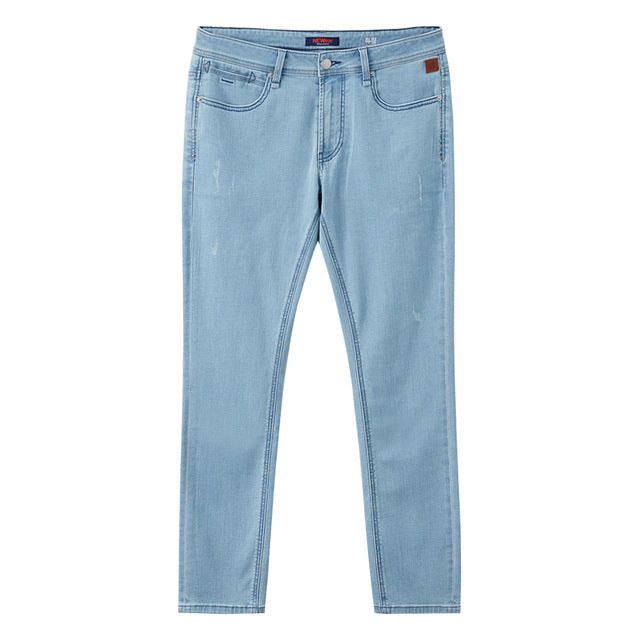 Metersbonwe Straight Jeans Men 2019 Autumn New Casual Youth Trend Slim Jeans Mens  Pants Men Trousers