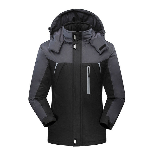 2019 New Brand Winter Jacket Men Women Fashion Warm Outdoor Jackets Fleece Lined Waterproof Ski Snowboard Coat Plus Size M-5XL