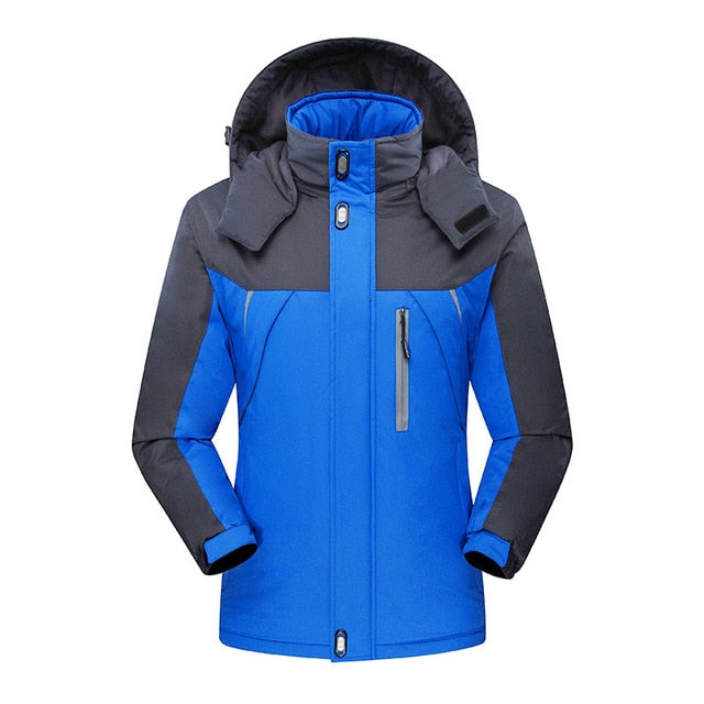 2019 New Brand Winter Jacket Men Women Fashion Warm Outdoor Jackets Fleece Lined Waterproof Ski Snowboard Coat Plus Size M-5XL