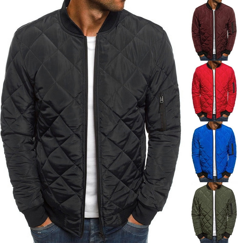 2019 New Fashion Slim Coats parkas Men's Lightweight Windproof Packable Jacket Solid winter Warm Hip Hop Male Jackests Outwear