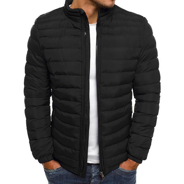 2019 New Fashion Slim Coats parkas Men's Lightweight Windproof Packable Jacket Solid winter Warm Hip Hop Male Jackests Outwear