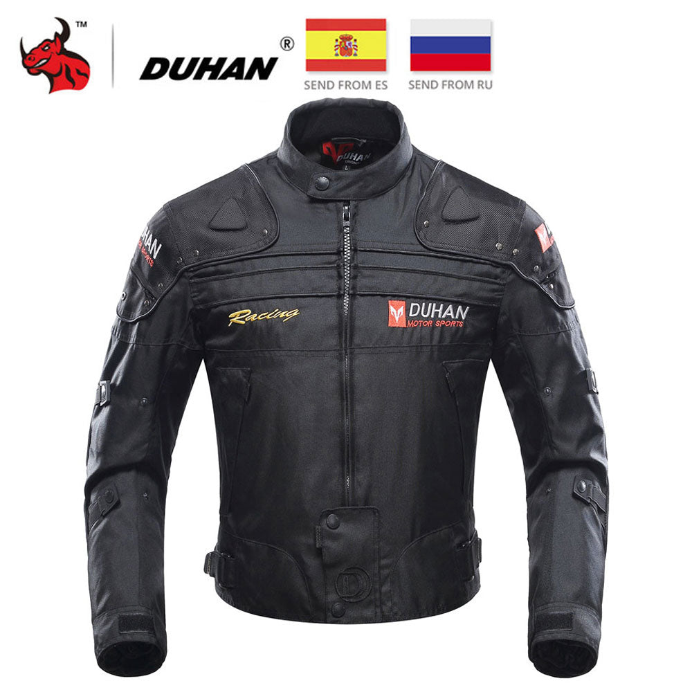 DUHAN Motorcycle Jacket Motorbike Riding Jacket Windproof Motorcycle Full Body Protective Gear Armor Autumn Winter Moto Clothing
