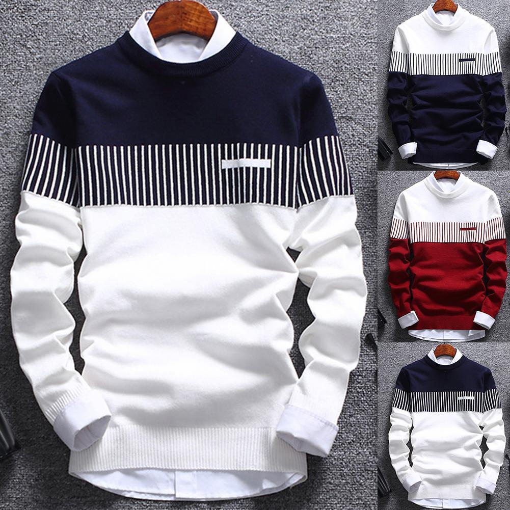 2019 Winter New Arrivals Thick Warm Sweaters O-Neck  Sweater Men Brand Clothing Knitted Cashmere Pullover Men m-2xl