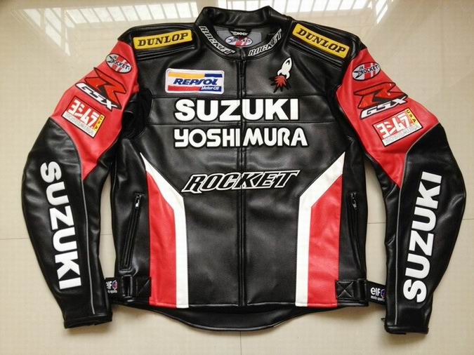 Hot Men Waterproof Windproof Motorcycle Racing Jackets for SUZUKI PU Leather Motocross Riding Jacket
