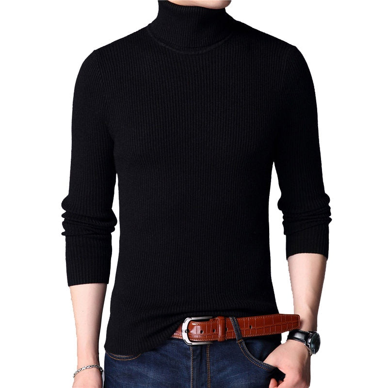 Christmas Sweater Men Clothes 2019 Winter Thick Warm Mens Sweaters Casual Classic Turtleneck Cashmere Pullover Men J741