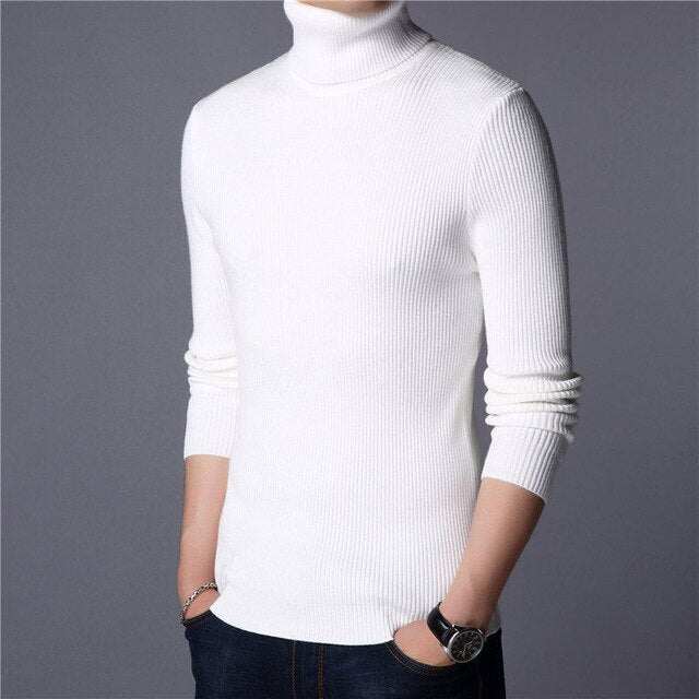 Christmas Sweater Men Clothes 2019 Winter Thick Warm Mens Sweaters Casual Classic Turtleneck Cashmere Pullover Men J741
