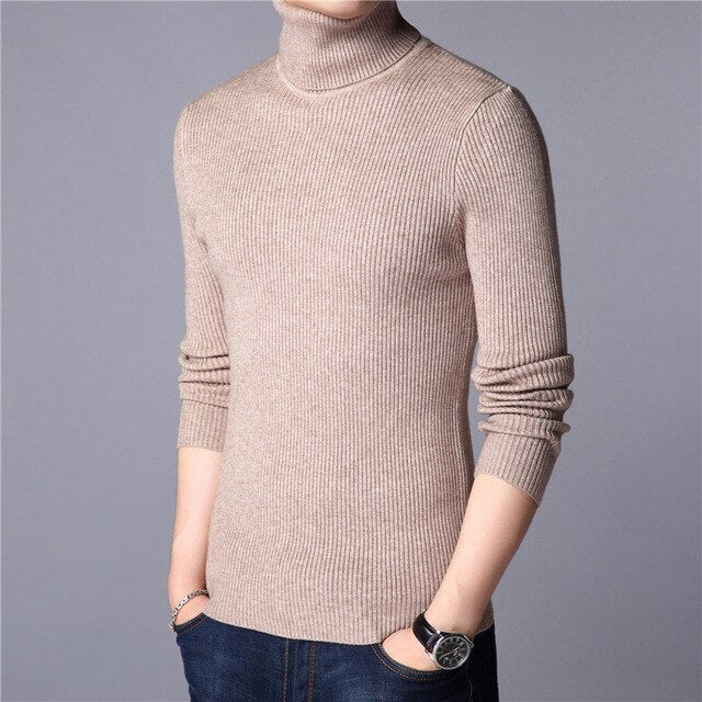Christmas Sweater Men Clothes 2019 Winter Thick Warm Mens Sweaters Casual Classic Turtleneck Cashmere Pullover Men J741