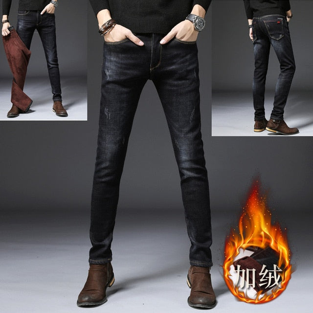 Fashion Men Casual Stretch Skinny Jeans Bound Feet Trend Youth Cowboy Long Pants Male Hiphop Skinny Jeans For Men Streetwear