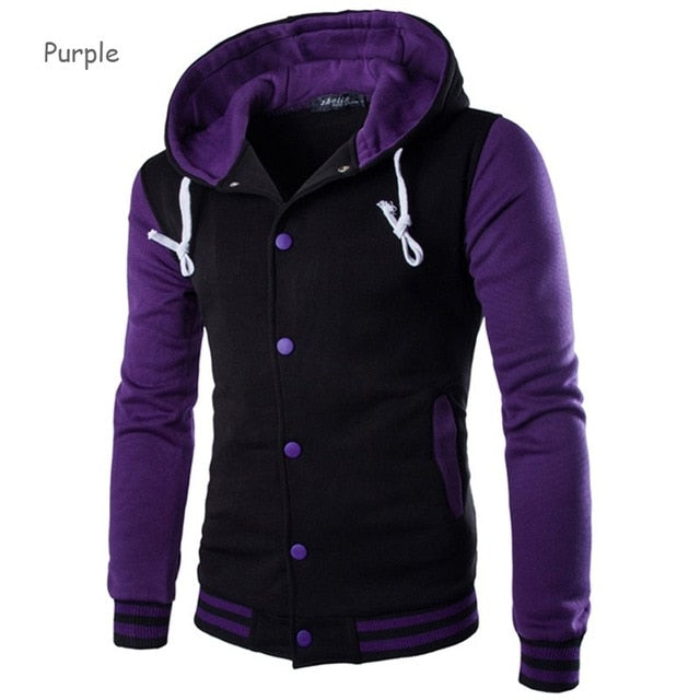 New Men/Boy Baseball Jacket Men 2019 Fashion Design Wine Red Mens Slim Fit College Varsity Jacket Men Brand Stylish Veste Homme